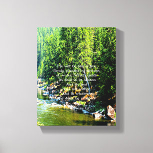 Lienzo Biblia Cristiana Verse Scripts Forestal Creacionis