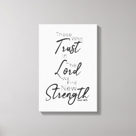 Lienzo Biblia de letra de guión moderno versus Isaiah 40: