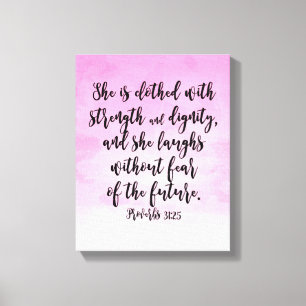 Lienzo Biblia para mujer cristiana de los proverbios 31