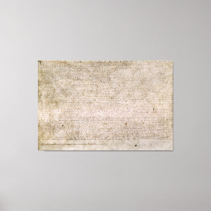 Lienzo Biblioteca Británica 1215 de la Carta Magna de la
