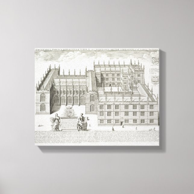 Lienzo Biblioteca de Bodleian, Oxford, de 'Oxonia Illustr (Anverso)
