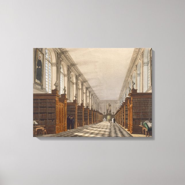 Lienzo Biblioteca del Colegio Interior de Trinity College (Anverso)