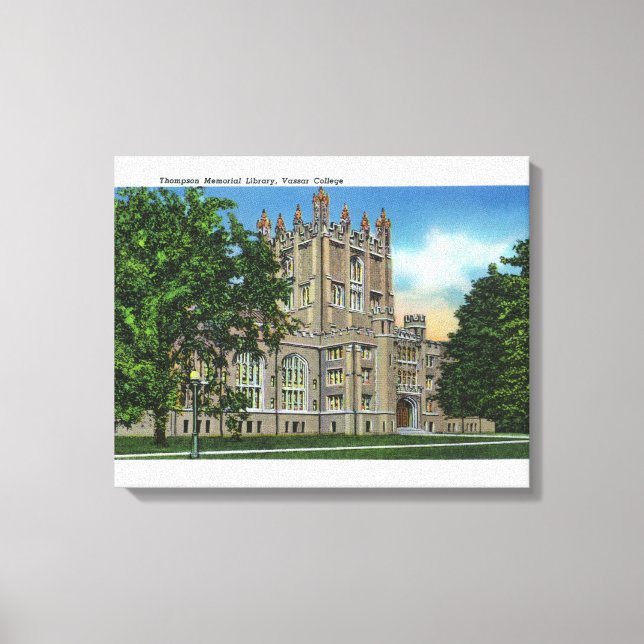 Lienzo Biblioteca Memorial Thompson, Vassar College (Anverso)