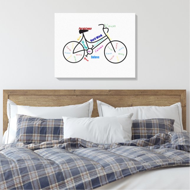 Lienzo Bicicleta Bicicleta Bicicleta Gimnasio Palabras de (Insitu(Dormitorio))