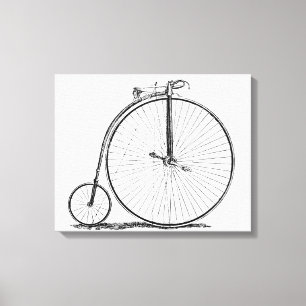 Lienzo Bicicleta de rueda alta Penny Farthing