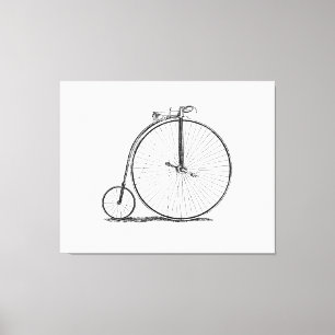 Lienzo Bicicleta de rueda alta Penny Farthing