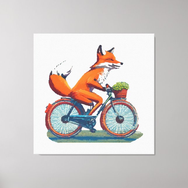 Lienzo Bicicleta Fox (Anverso)