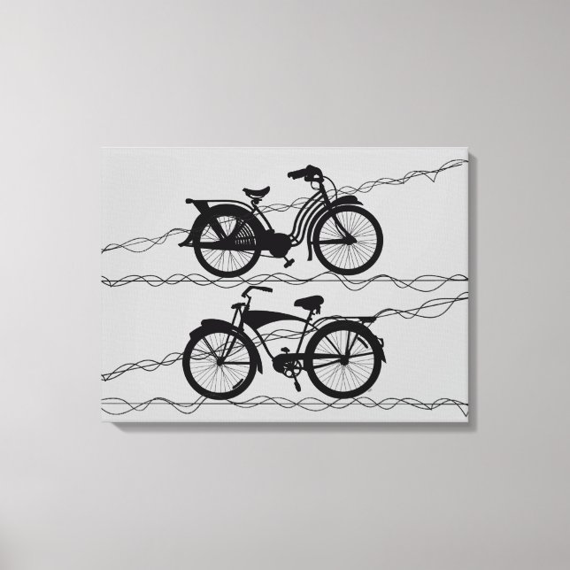 Lienzo Bicicleta Negro 1 (Anverso)