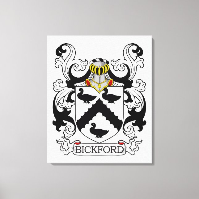 Lienzo Bickford Family Crest (Anverso)