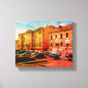 Lienzo Bielorrusia Б л а р с htminsk Arquitectura Citysca