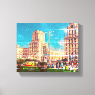 Lienzo Bielorrusia Б л а р с~~ Minsk Architecture Life Ci