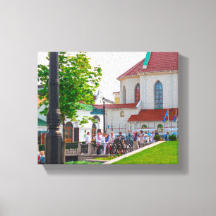 Lienzo Bielorrusia Минск Arquitectura Paisaje urbano