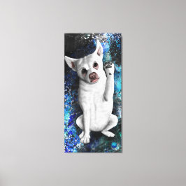 Lienzo Bienvenida | Perro Cute