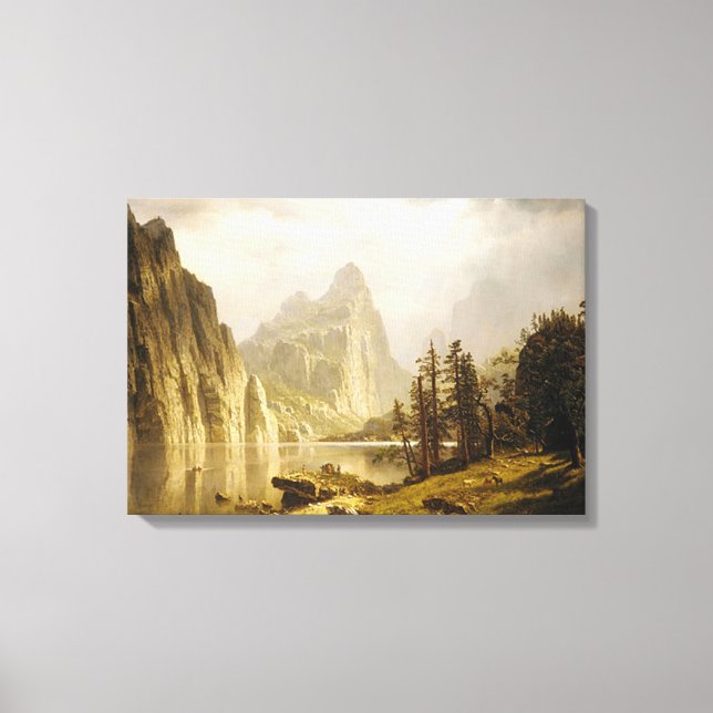Lienzo Bierstadt Albert Merced River Yosemite Valley (Anverso)