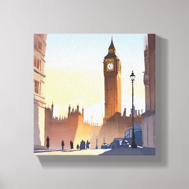 Lienzo Big Ben Clocktower | Londres Inglaterra Reino Unid (Anverso)