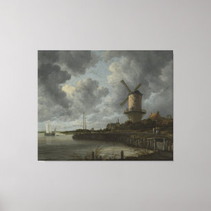 Lienzo Bij holandés Duustede, Ruisdael de Wijk del molin