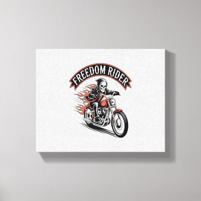 Lienzo Biker de FreeDom Rider (Anverso)