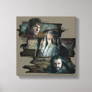 Lienzo BILBO BAGGINS™, Gandalf, THORIN OAKENSHIELD™
