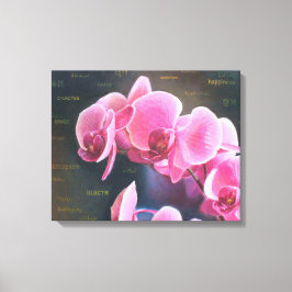 Lienzo Bild mit Orchidee