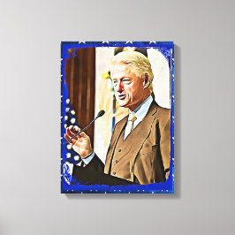 Lienzo Bill Clinton 42.º Presidente Keepsake Canvas Art