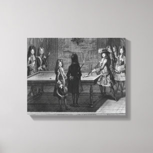Lienzo Billares que juegan de Louis XIV con su hermano