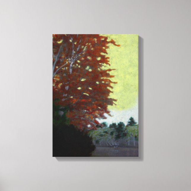 Lienzo Birch By the Lake (Anverso)