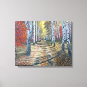 Lienzo Birch Tree Lane