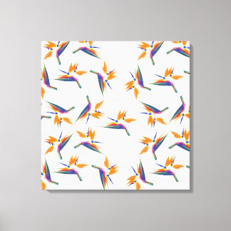 Lienzo Bird of paradise flower pattern