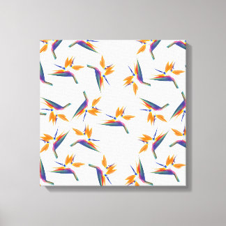Lienzo Bird of paradise flower pattern