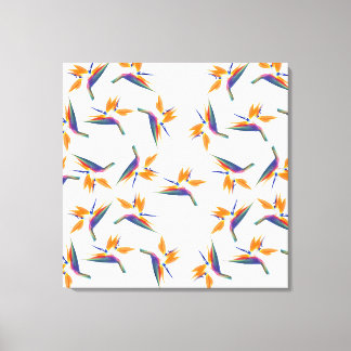 Lienzo Bird of paradise flower pattern