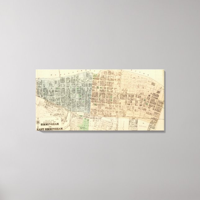 Lienzo Birmingham, E Birmingham (Anverso)