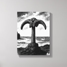 Lienzo Birsay Whalebone – Orkney Ink Monument