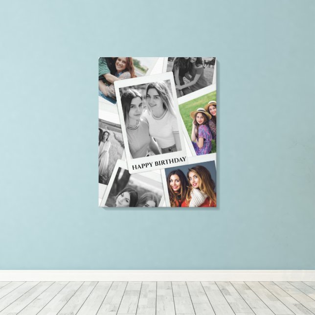 Lienzo Birthday Custom Photo Collage Foam Board (Insitu (piso de madera))