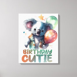 Lienzo Birthday Koala Design