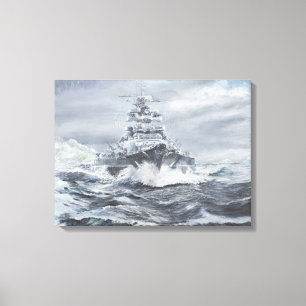 Lienzo Bismarck de la costa 1900hrs 23rdMay de