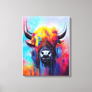 Lienzo Bison Animal Discovery Adventure Nature Planet