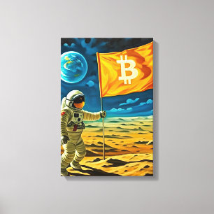 Lienzo Bitcoin Moon