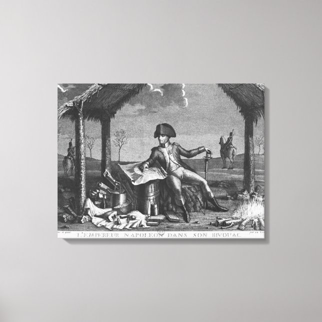 Lienzo Bivouac del emperador Napoleón I (Anverso)