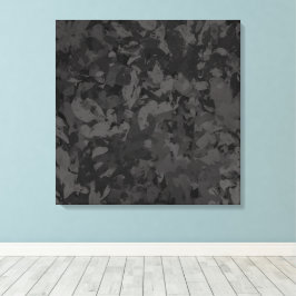 Lienzo Black And Gray Abstract Graphic Art Design