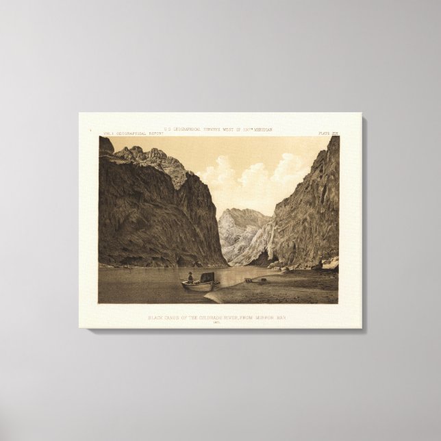 Lienzo Black Canon, Río Colorado 2 (Anverso)