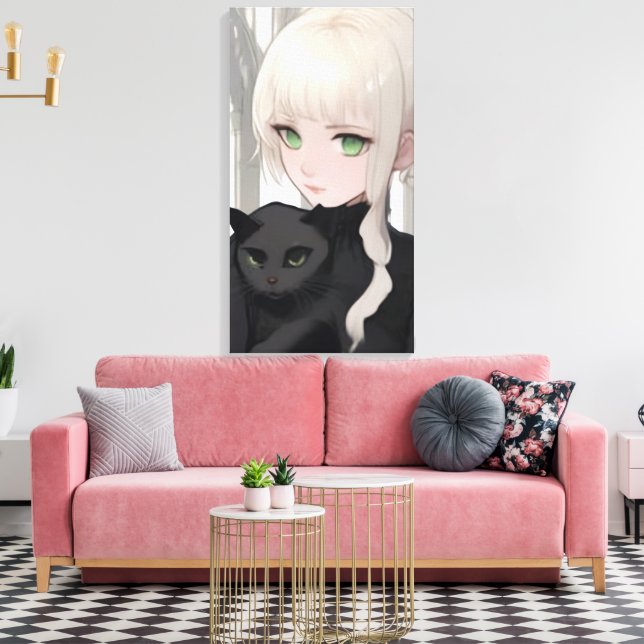 Lienzo Black Cat (Insitu (Sala de estar))