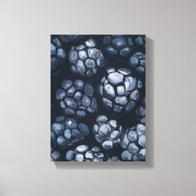 Lienzo Black Currant Painting - Still-Life Illustration (Anverso)