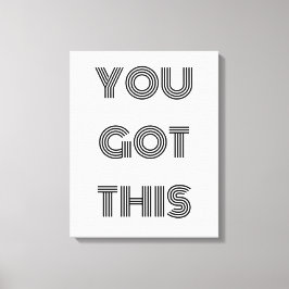 Lienzo Black Personalizado TIENES ESTA CAPACIDAD Motivaci