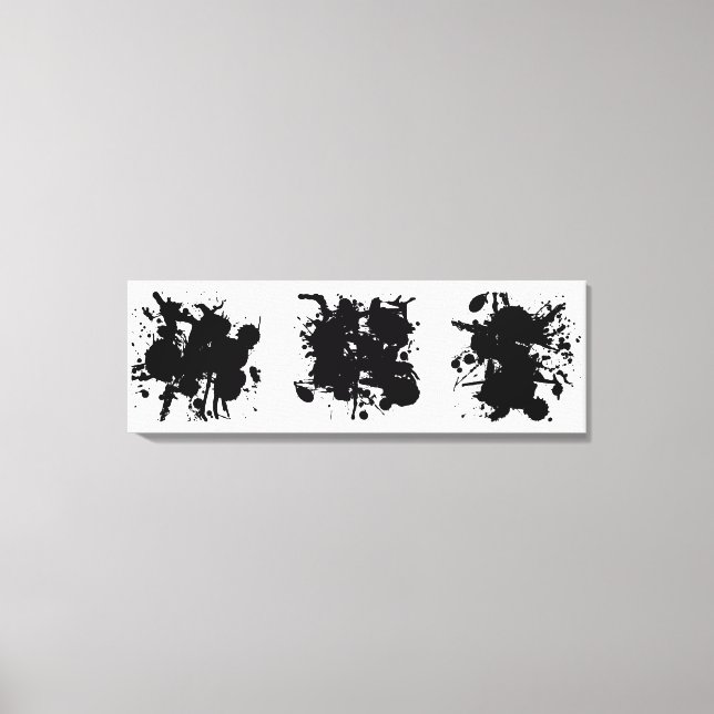 Lienzo Black Spots de resumen moderno (Anverso)