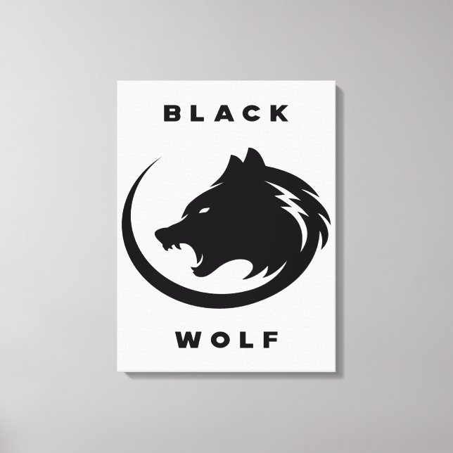 Lienzo black wolf (Anverso)