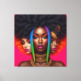 Lienzo Black woman melanin sistas brown skin girls sista