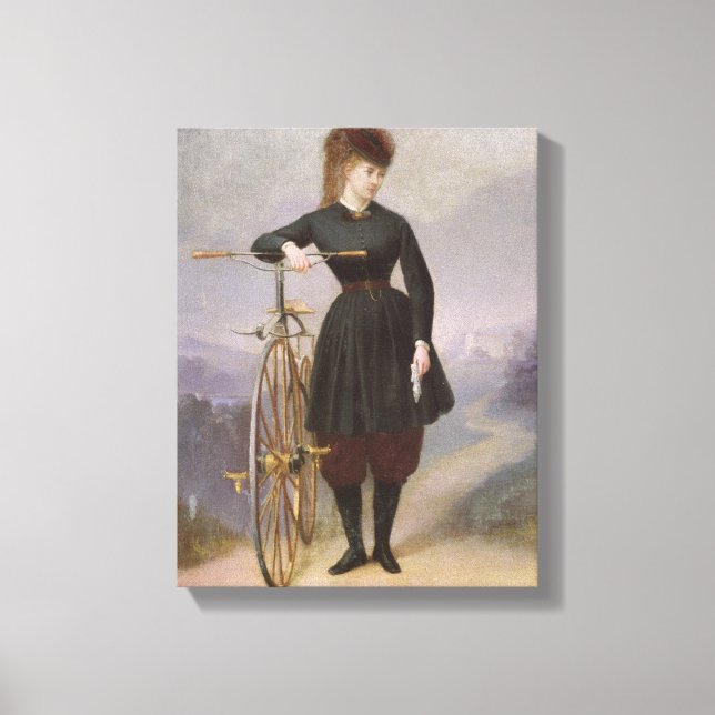Lienzo Blanche d'Antigny y su Velocipede (Anverso)