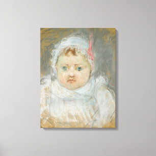 Lienzo Blanche Pontillon as a Baby, 1872 (pastel sobre pa