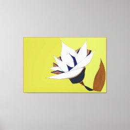 LIENZO BLANCO, AZUL, ORO LOTUS
