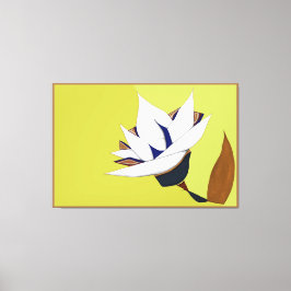 LIENZO BLANCO, AZUL, ORO LOTUS